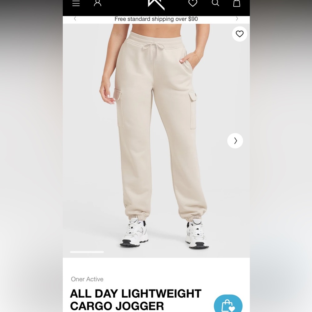 NWOT Bundle - Oner Active All Day Lightweight Cargo Jogger & Crop 1/4 Zip